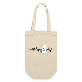 Guatemala Guatemalan Flagge DNA I Geschenk - Geschenkbeutel für Flaschen - Natur - Vorne