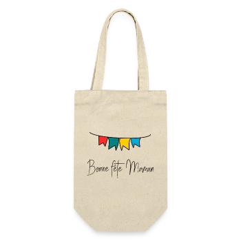 BONNE FÊTE MAMAN. MAMAN. FÊTE DES MÈRES. JE T'AIME - Sac à bouteille - nature - Devant