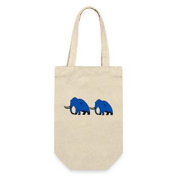 mammut 2 - Geschenkbeutel für Flaschen - Natur - Vorne