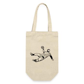 Handballer - Geschenkbeutel für Flaschen - Natur - Vorne