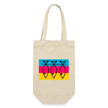 SARDINE. FISH. APRIL FOOL. EASTER. SEA - Gift Bag for Bottles - nature - Front