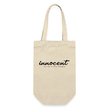 Innocent but full of dirty thoughts - Gift Bag for Bottles - nature - Front