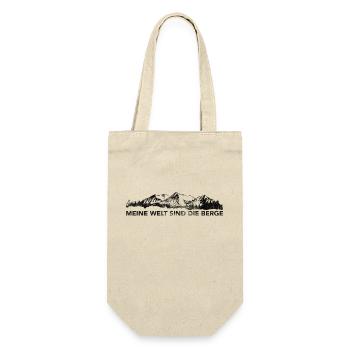 Meine Welt Sind Die Berge - (11) - Geschenkbeutel für Flaschen - Natur - Vorne