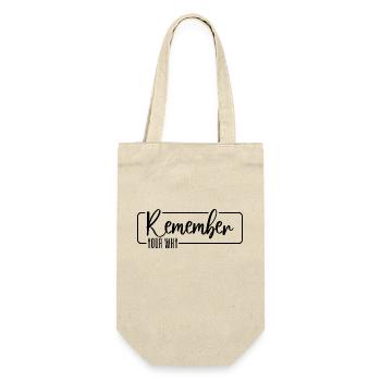 Remember Your Why - Gift Bag for Bottles - nature - Front