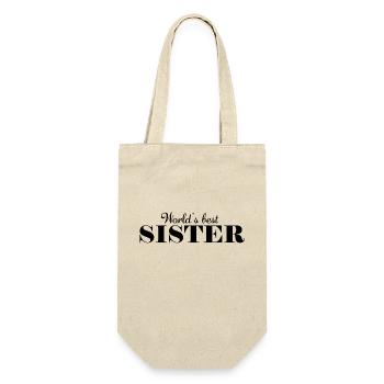 the best sister in the world - Gift Bag for Bottles - nature - Front