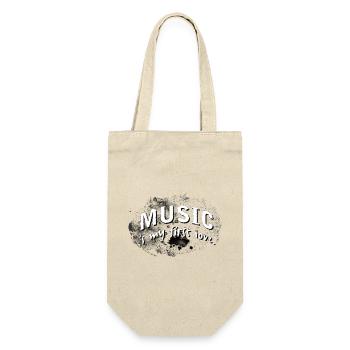 Music is my first love Background stormy rasterize - Gift Bag for Bottles - nature - Front