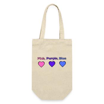 Pink, Purple,Blue - Sac à bouteille - nature - Devant