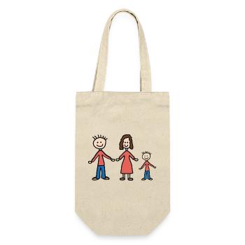 Family - Gift Bag for Bottles - nature - Front