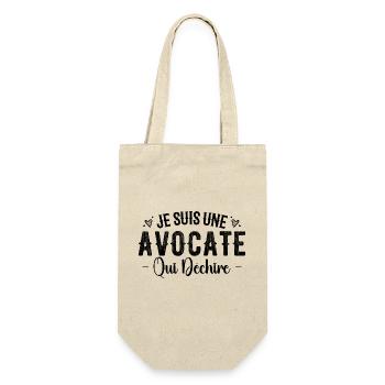 Je Suis Une Avocate Qui Déchire - Sac à bouteille - nature - Devant