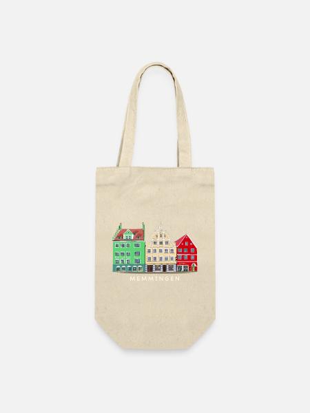 Memmingen, Bayern, Süddeutschland, Handzeichnung - Geschenkbeutel für Flaschen - Natur