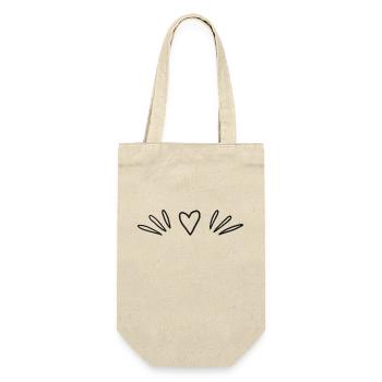 Coeur dessiné - Sac à bouteille - nature - Devant