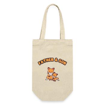 Fox Family Father & Son - Gift Bag for Bottles - nature - Front