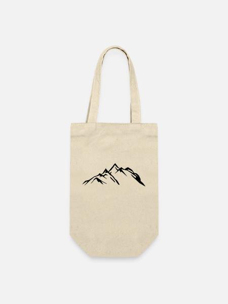berge - Geschenkbeutel für Flaschen - Natur