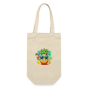 Sun pineapple beach motif - Gift Bag for Bottles - nature - Front