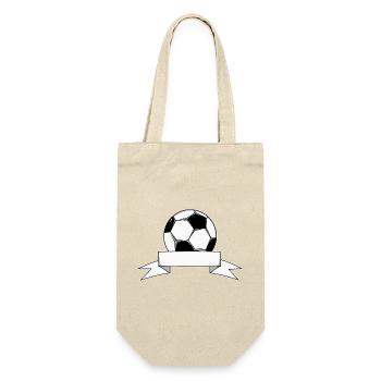 Football Name Banner Loop - Gift Bag for Bottles - nature - Front