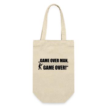 Game over man game over - Geschenkbeutel für Flaschen - Natur - Vorne