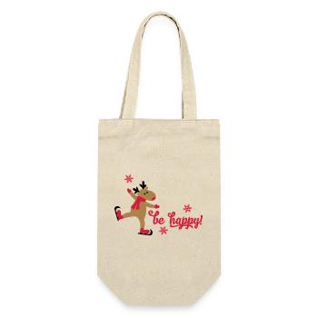 Funny Christmas - Gift Bag for Bottles - nature - Front