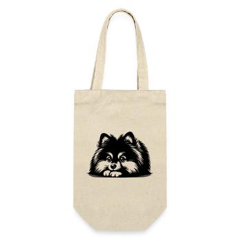 Tête de Poméranie avec pattes - Sac à bouteille - nature - Devant