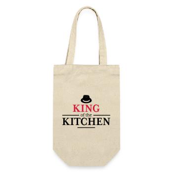 Men's Cooking Apron - Gift Bag for Bottles - nature - Front