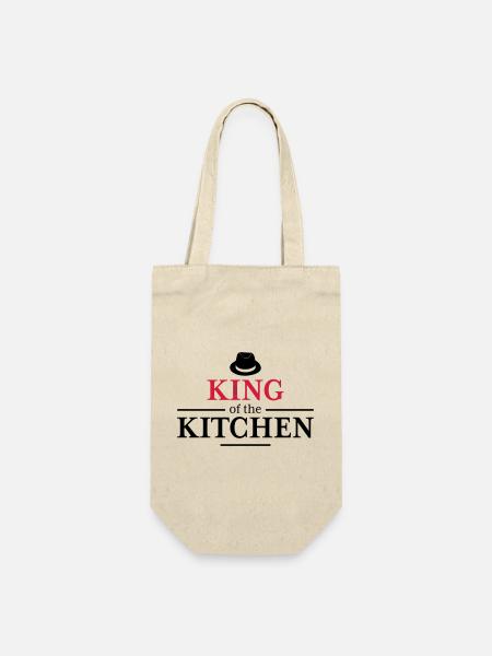 Men's Cooking Apron - Gift Bag for Bottles - nature