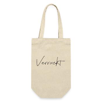 verruckt - Geschenkbeutel für Flaschen - Natur - Vorne