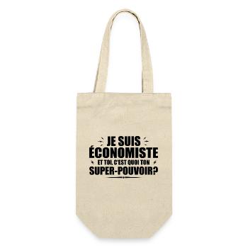 I am an economist. What's your superpower? - Gift Bag for Bottles - nature - Front