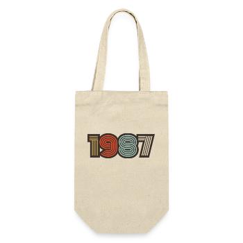 1987 retro vintage - Gift Bag for Bottles - nature - Front