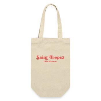 Saint Tropez - France - Cote d´Azur 1978 - Geschenkbeutel für Flaschen - Natur - Vorne