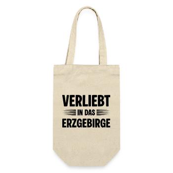 Verliebt Erzgebirge - Geschenkbeutel für Flaschen - Natur - Vorne