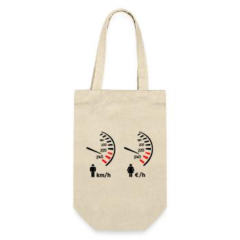Speedometer km/h and expense meter - Gift Bag for Bottles - nature - Front