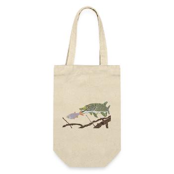 A pike chases a rudd - Gift Bag for Bottles - nature - Front