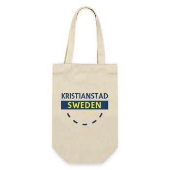 Kristianstad Schweden Stadtschild - Geschenkbeutel für Flaschen - Natur - Vorne