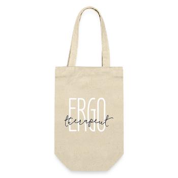 Stilvolles Design für Ergotherapeut - Geschenkbeutel für Flaschen - Natur - Vorne