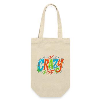 Graffiti Crazy Farbexplosion - Geschenkbeutel für Flaschen - Natur - Vorne