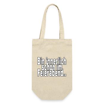 Intérieurement, déjà après le travail - Sac à bouteille - nature - Devant