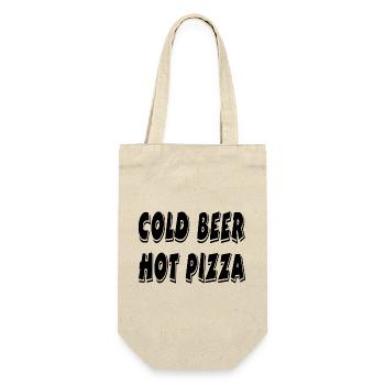 Bier - Geschenkbeutel für Flaschen - Natur - Vorne