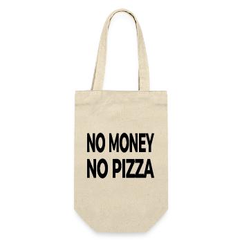 Pizza - Geschenkbeutel für Flaschen - Natur - Vorne