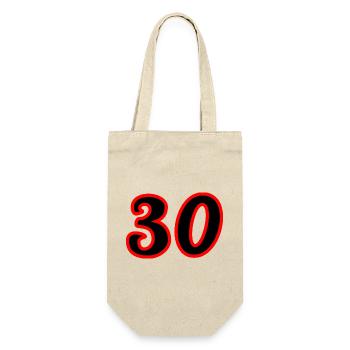 30. 30 YEARS. 30th ANNIVERSARY. 30 YEARS ANNIVERSARY. - Gift Bag for Bottles - nature - Front