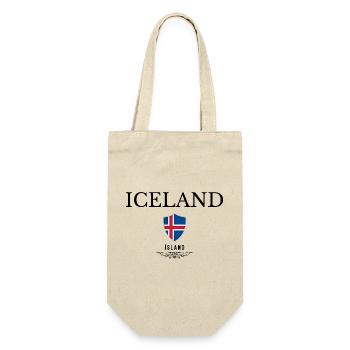 Drapeau de l’Islande, fierté islandaise - Sac à bouteille - nature - Devant