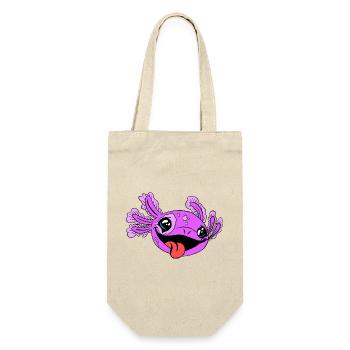 Naughty Axolotl with Tongue - Gift Bag for Bottles - nature - Front