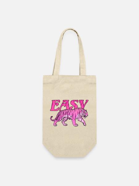 Easy Tiger Retro-Kunst - Geschenkbeutel für Flaschen - Natur