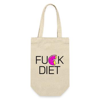 Fuck Diet Donut Saying Shirt - Gift Bag for Bottles - nature - Front