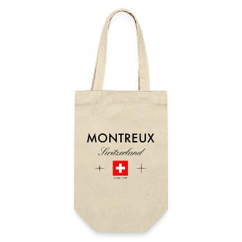 Montreux, Suisse, coordonnées Souvenir de voyage - Sac à bouteille - nature - Devant