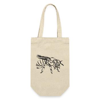 Black Bee – Instecte Illustration - Gift Bag for Bottles - nature - Front
