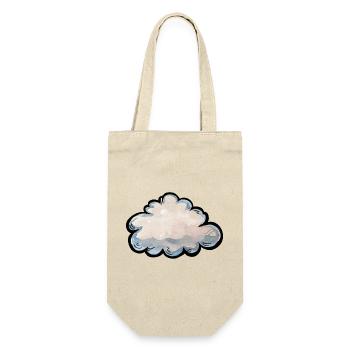 Pastel Cloud Aquarellgrafik - Geschenkbeutel für Flaschen - Natur - Vorne