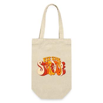 Fit the Stereotype Psychedelic Retro Zitatkunst - Geschenkbeutel für Flaschen - Natur - Vorne