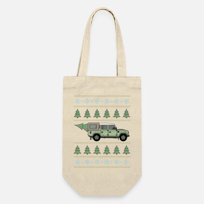 Defender Pickup - Baum - Geschenkbeutel für Flaschen - Natur
