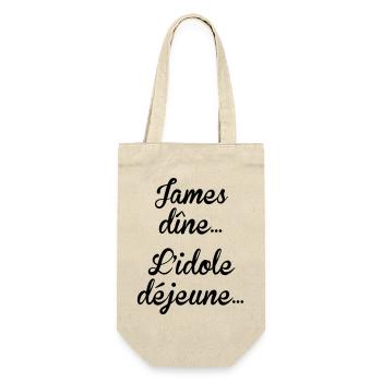 James dîne, l'idole déjeune - Sac à bouteille - nature - Devant