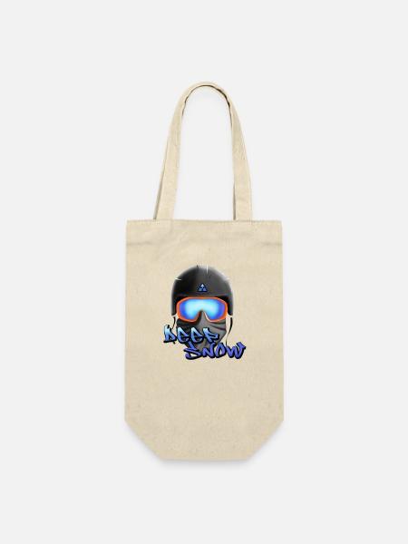 Deep Snow Snowboard Graffiti Helm - Geschenkbeutel für Flaschen - Natur