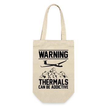 Thermal flies | Gliding Gliders Gifts - Gift Bag for Bottles - nature - Front